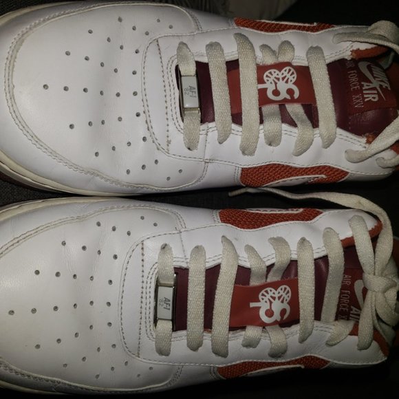 NIKE AF 1 - XXV - Baltimore Cloverdale Courts White-Red -12 - Picture 3 of 5